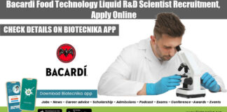 Bacardi Food Technology Jobs