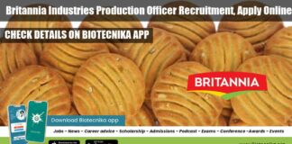 Britannia Industries Production Officer