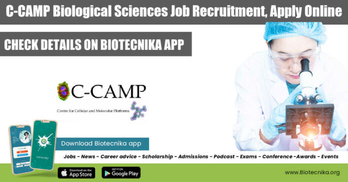 C-CAMP Biological Sciences Job