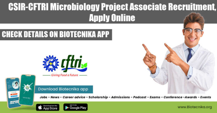 CFTRI Microbiology Job Opening