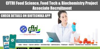 CFTRI Project Vacancy