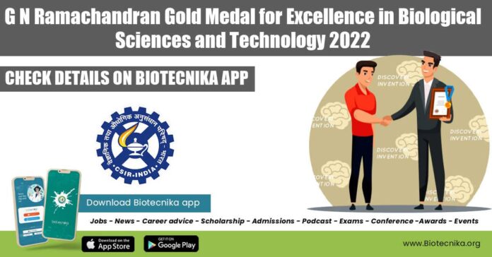 CSIR Biological Sciences Awards 2022