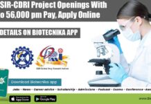 CSIR-CDRI Project Openings