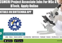 CSIR-CSMCRI Project Associate Jobs For MSc & BTech, Apply Online CSIR-CSMCRI Project Associate Jobs