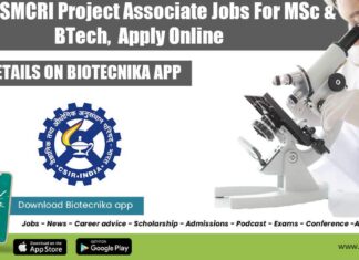 CSIR-CSMCRI Project Associate Jobs
