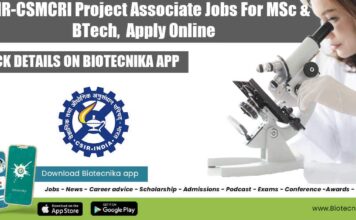 CSIR-CSMCRI Project Associate Jobs
