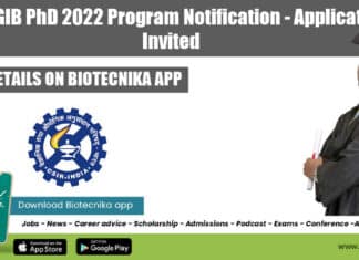 CSIR-IGIB PhD 2022 Program