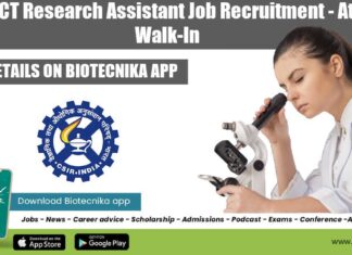 CSIR-IICT Research Assistant Job