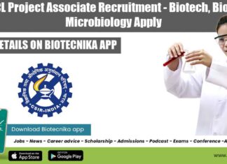 CSIR-NCL Project Associate Vacancy