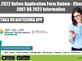 CUET UG 2022 Online Application