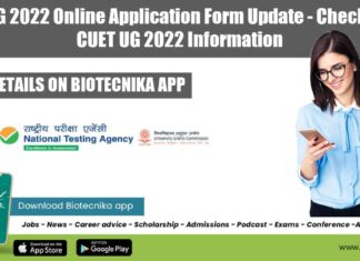 CUET UG 2022 Online Application