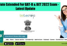 GAT-B Last Date Extended - BET Exam 2022 Last Date Extended