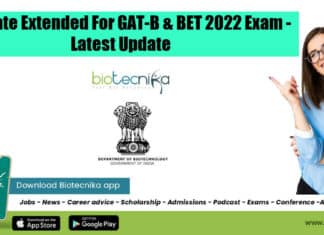 GAT-B Last Date Extended - BET Exam 2022 Last Date Extended