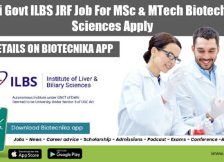 Delhi Govt ILBS JRF