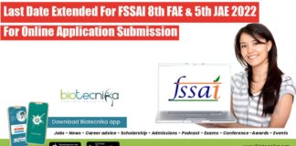 FSSAI Exam Last Date Extended