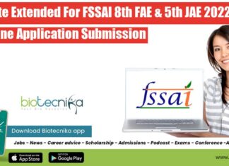 FSSAI Exam Last Date Extended