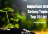 Important NEET Botany Topics List & How To Study Them? Important NEET Botany Topics