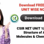CSIR UNIT 1 Notes by Biotecnika - FREE PDF Download.