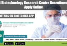 Gujarat Biotechnology Research Centre Recruitment 2022, Apply Online GBRC Jobs 2022