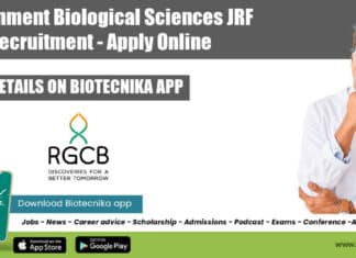 Government Biological Sciences JRF