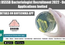 Govt DSSSB Recruitment 2022