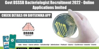 Govt DSSSB Recruitment 2022