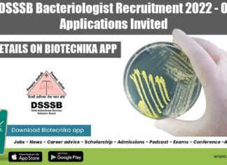 Govt DSSSB Recruitment 2022