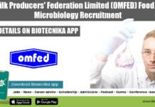 Govt Milk Producers’ Federation Limited (OMFED) Food Tech & Microbiology Recruitment Govt Microbiology Jobs