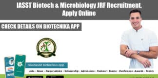 IASST JRF Vacancy