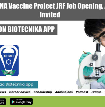 ICAR-DFMD JRF Job