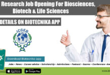 ICGEB Research Job Opening For Biosciences, Biotech & Life Sciences ICGEB Research Job Opening
