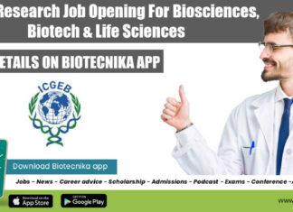 ICGEB Research Job Opening