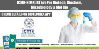 ICMR-NIMR JRF Job