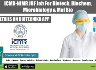 ICMR-NIMR JRF Job