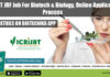 ICRISAT JRF Job For Biotech & Biology, Online Application Process ICRISAT JRF Job