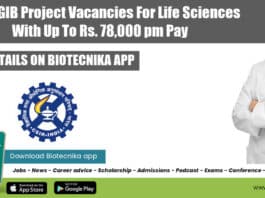 IGIB Project Vacancies 2022