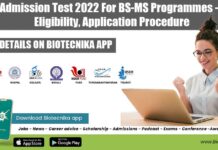 IISER Admission Test 2022 For BS-MS Programmes – Dates, Eligibility, Application Procedure IISER Admission Test 2022 Notification