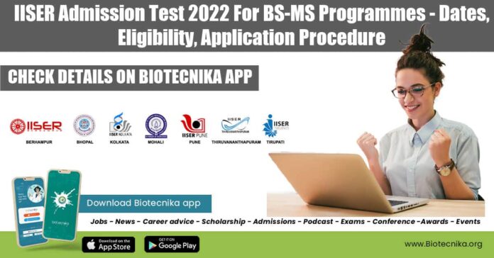 IISER Admission Test 2022 Notification