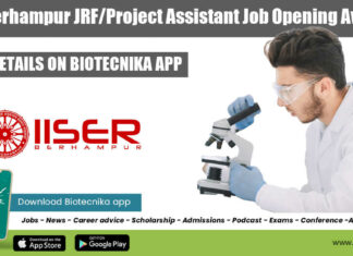 IISER Berhampur JRF