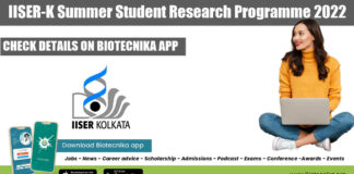 IISER-K Summer Student Research