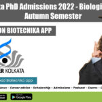 IISER Kolkata PhD Admissions 2022