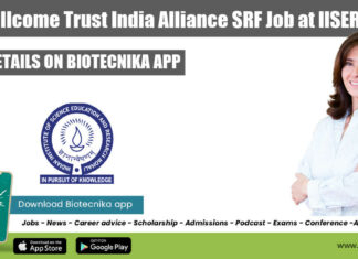 IISER-Mohali SRF Job Opening