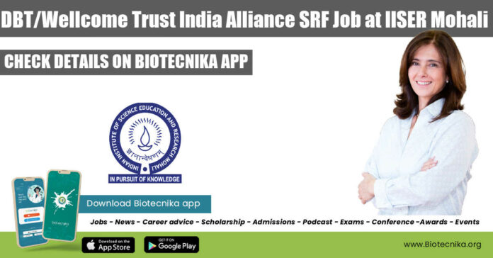 IISER-Mohali SRF Job Opening