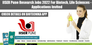 IISER Pune Research Jobs