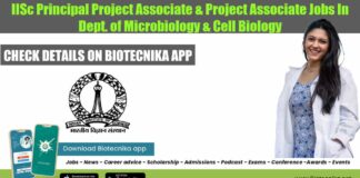 IISc Project Jobs 2022