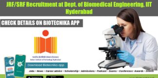 IIT Hyderabad JRF/SRF Recruitment