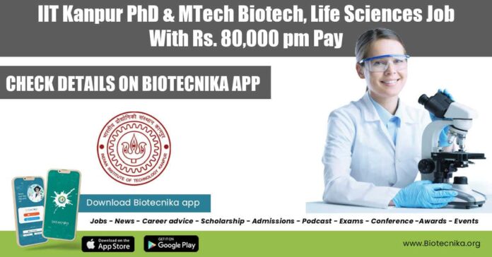IIT Kanpur Vacancy Latest