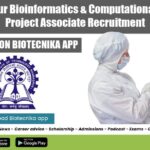 IIT Kharagpur Bioinformatics & Computational Biology Jr. Project Associate Recruitment IIT Kharagpur Project Job
