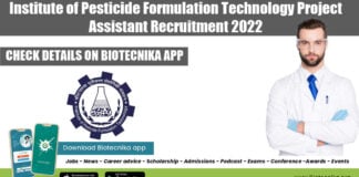 IPFT Project Job Opening