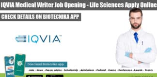 IQVIA Medical Writer Job
